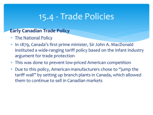 15.4 - Trade Policies