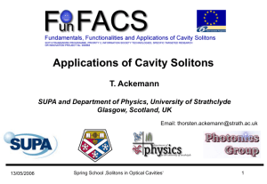 Applications of cavity solitons