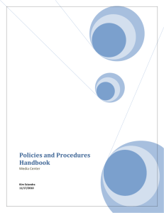 Policies and Procedures Handbook - SciandraPortfolio
