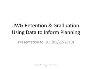 UWG Retention & Graduation-