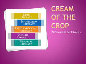 Cream of the Crop - Pennsylvania Library Association