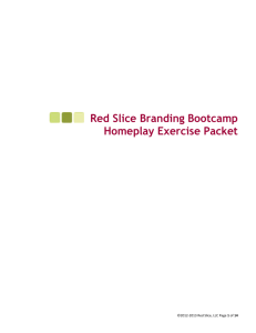 Red Slice Branding Bootcamp Homeplay Exercise Packet