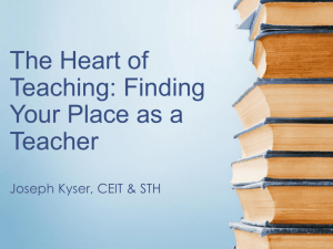 Heart of Teaching Presentation