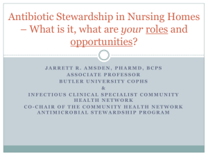 Antibiotic Stewardship in Nursing Homes