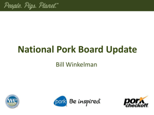 Grow Consumer Demand - National Pork Board