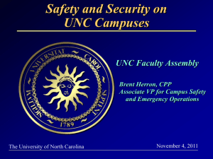 Safety & Security on UNC Campuses