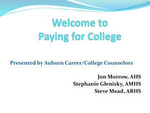 Reaching Out Fair Paying for College Power Point