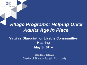 The Village Movement - Virginia Department for Aging and