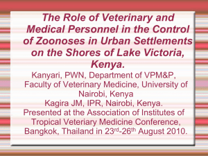 The Role of Veterinary and Medical Personnel