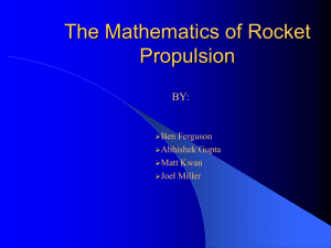 The Mathematics of Rocket Propulsion