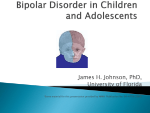 Child Bipolar Disorder - University of Florida