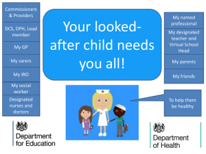 Promoting the health and welfare of looked after children