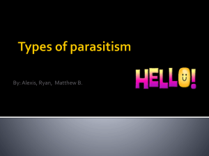 Types of parasitism