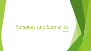 Personas and Scenarios
