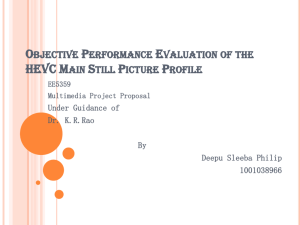 Quality Evaluation of HEVC Main Still Picture with Limited Coding