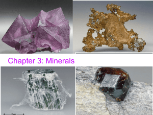 Minerals Part One