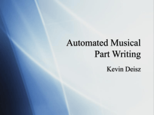 Automated Musical Part Writing