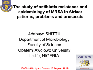 The study of antibiotic resistance and epidemiology of MRSA in Africa
