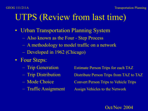 Trip generation in CE 422