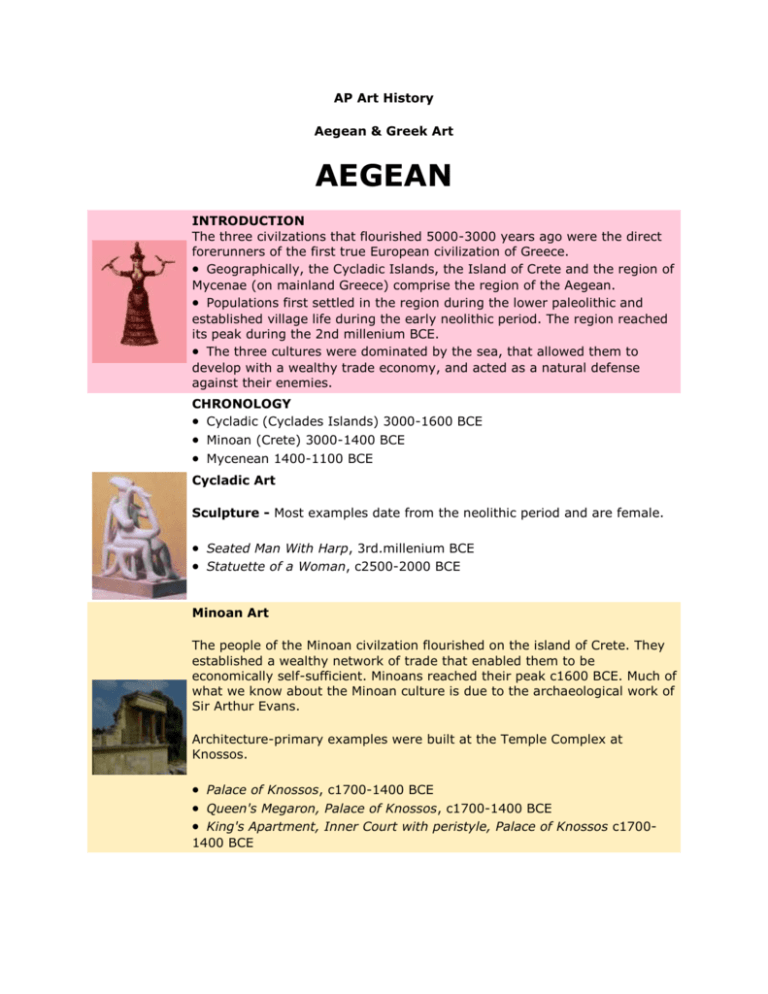 Aegean And Greek Art