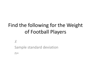 Sec 3.3 Measures of Postision