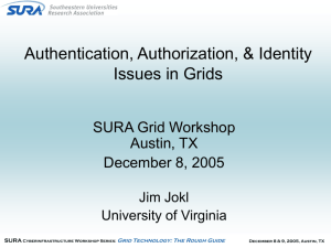 Authentication and Authorization in Grids