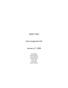 Class Assignment 2 - operationsmanagementgsu2009