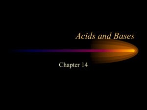 Strong acids and bases