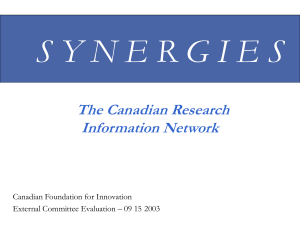 synergies - University of Calgary