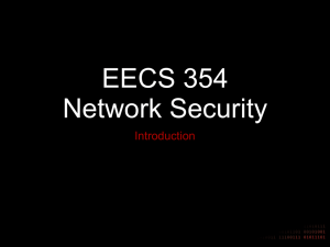 EECS 354 Network Security - Network Penetration and Security