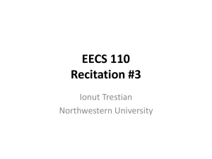 EECS 110 Recitation #3 - Northwestern University