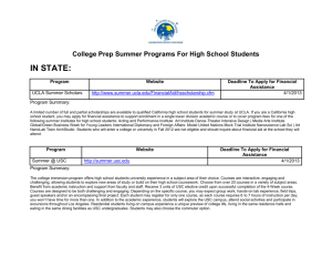 College Prep Summer Programs For High School Students IN STATE