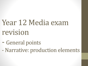 Year 12 media Exam revision - Narrative - Social Values