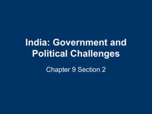 Government and Political Challenges
