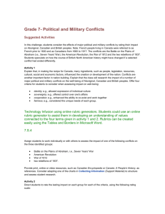 Grade 7- Political and Military Conflicts