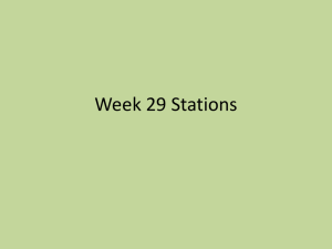 Week 29 Stations