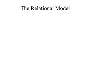 the relational model - Computer Science and Engineering