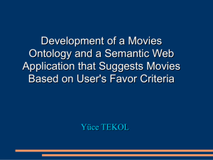 Development of a Movies Ontology and a Semantic Web Application