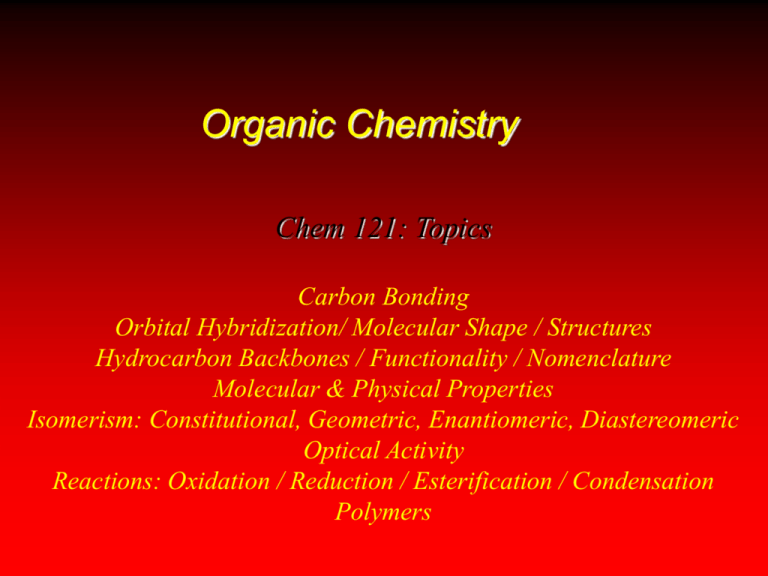 Powerpoint Presentation Organic Chemistry 