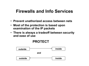 Firewalls and Info Services