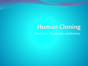 Human Cloning - West Branch Schools