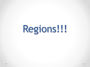 Regions!!! - Mrs. Hinton History