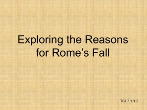 Reasons for Romes Fall with Student Notes TCI 7.1.1.3