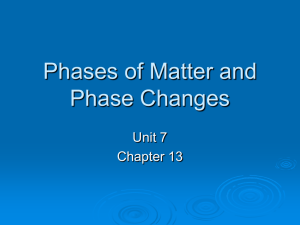 Phases of Matter Liquids and Solids