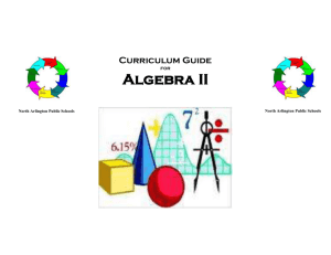 Algebra II - North Arlington School District