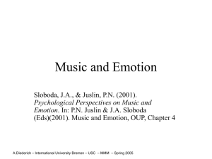 Associative sources of emotion - Jacobs University Mathematics