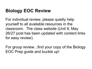 PowerPoint Biology EOC review slides