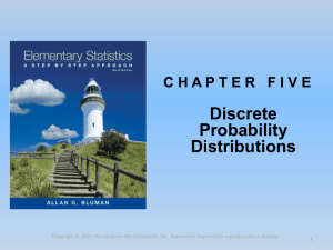 Unit 5: Discrete Probability Distributions