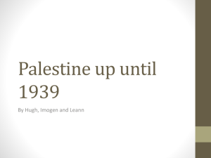 Palestine up until 1939