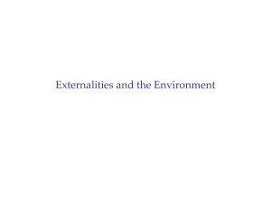 Externalities and the Environment